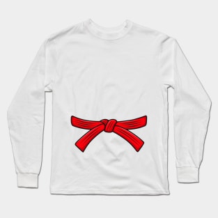 Judo belt red belt Judo, 9th Dan Obi, Jiu-Jitsu, Aikido Long Sleeve T-Shirt